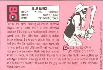 1990 Baseball Cards Magazine '69 Topps Repli-Cards #62 Ellis Burks Back