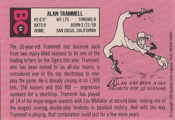 1990 Baseball Cards Magazine '69 Topps Repli-Cards #64 Alan Trammell Back