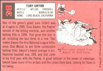 1990 Baseball Cards Magazine '69 Topps Repli-Cards #6 Tony Gwynn Back
