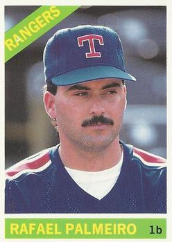 1991 Baseball Cards Magazine '66 Topps Replicas #71 Rafael Palmeiro Front