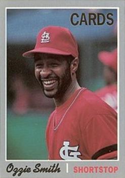 1992 Baseball Cards Magazine '70 Topps Replicas #35 Ozzie Smith Front