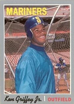 1992 Baseball Cards Magazine '70 Topps Replicas #36 Ken Griffey Jr. Front