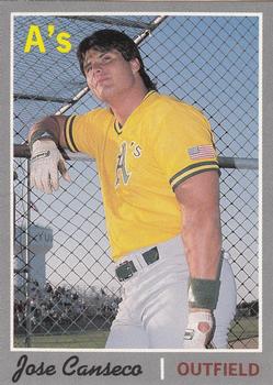1992 Baseball Cards Magazine '70 Topps Replicas #5 Jose Canseco Front