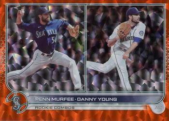 2022 Topps Update - Orange Rainbow Foil #US220 Danny Young/Penn Murfee Front