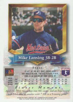 1994 Finest - Refractors #10 Mike Lansing Back