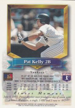 1994 Finest - Refractors #63 Pat Kelly Back