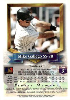 1994 Finest - Refractors #75 Mike Gallego Back