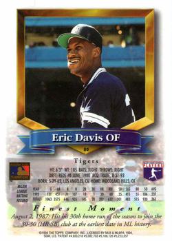 1994 Finest - Refractors #80 Eric Davis Back