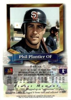 1994 Finest - Refractors #84 Phil Plantier Back