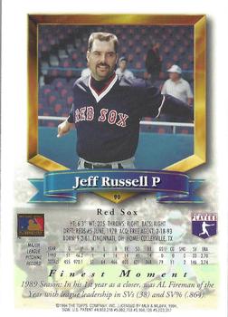1994 Finest - Refractors #90 Jeff Russell Back