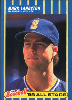 1988 Fleer Baseball All-Stars #20 Mark Langston Front