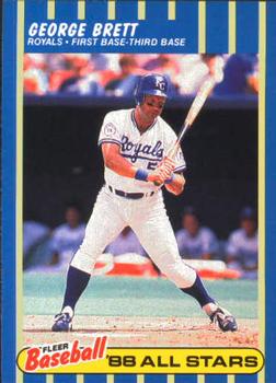 1988 Fleer Baseball All-Stars #4 George Brett Front