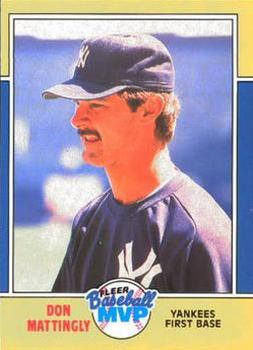 1988 Fleer Baseball MVPs #22 Don Mattingly Front