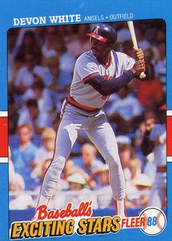 1988 Fleer Baseball's Exciting Stars #44 Devon White Front