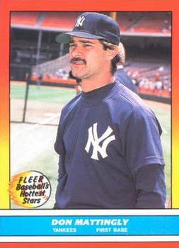1988 Fleer Baseball's Hottest Stars #24 Don Mattingly Front