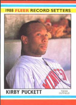 1988 Fleer Record Setters #29 Kirby Puckett Front