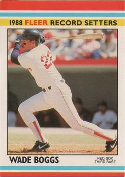 1988 Fleer Record Setters #3 Wade Boggs Front
