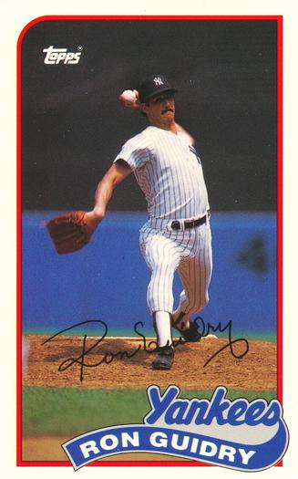 1989 Topps/LJN Baseball Talk #110 Ron Guidry Front