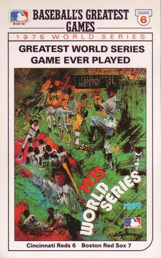 1989 Topps/LJN Baseball Talk #1 1975 World Series Game 6 Front