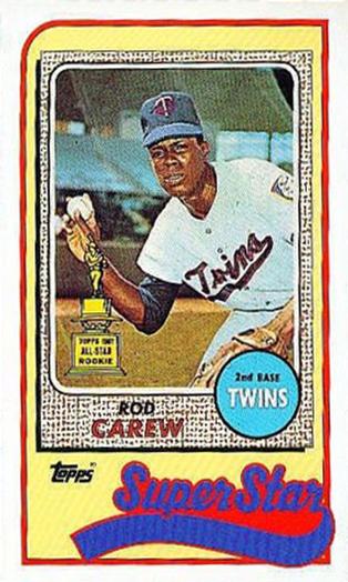 1989 Topps/LJN Baseball Talk #25 Rod Carew Front