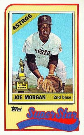 1989 Topps/LJN Baseball Talk #28 Joe Morgan Front