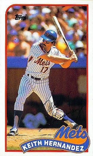 1989 Topps/LJN Baseball Talk #48 Keith Hernandez Front