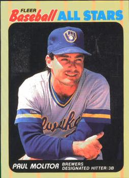 1989 Fleer Baseball All-Stars #30 Paul Molitor  Front