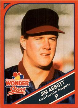 1990 Wonder Bread Stars #3 Jim Abbott Front