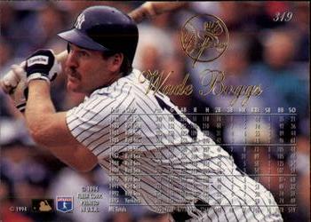 1994 Flair #319 Wade Boggs Back