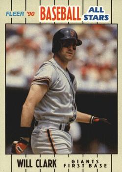 1990 Fleer Baseball All-Stars #5 Will Clark Front