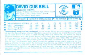 1974 Kellogg's 3-D Super Stars #10 Buddy Bell  Back