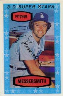 1975 Kellogg's 3-D Super Stars #30 Andy Messersmith  Front