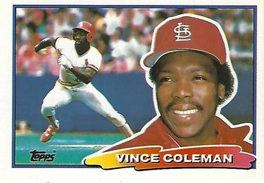 1988 Topps Big #5 Vince Coleman Front