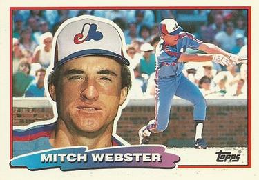 1988 Topps Big #150 Mitch Webster Front