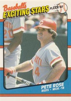 1987 Fleer Baseball's Exciting Stars #38 Pete Rose Front