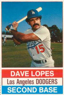 1976 Hostess #105 Dave Lopes Front