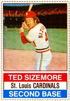 1976 Hostess #70 Ted Sizemore Front