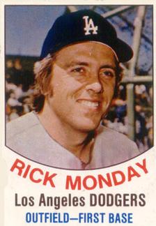 1977 Hostess #30 Rick Monday Front