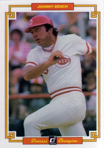 1984 Donruss Champions #51 Johnny Bench Front