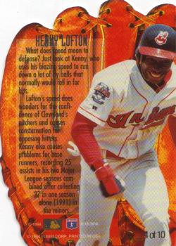 1994 Flair - Hot Glove #4 Kenny Lofton Back