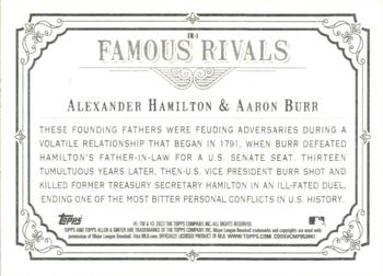 2022 Topps Allen & Ginter - Famous Rivals #FR-1 Alexander Hamilton / Aaron Burr Back