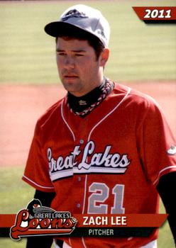 2011 Choice Great Lakes Loons #24 Zach Lee Front