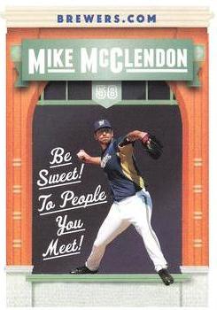 2012 Milwaukee Brewers Police - AAA Insurance in Glendale #NNO Mike McClendon Front