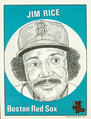 1983 O'Connell and Son Baseball Greats #13 Jim Rice  Front