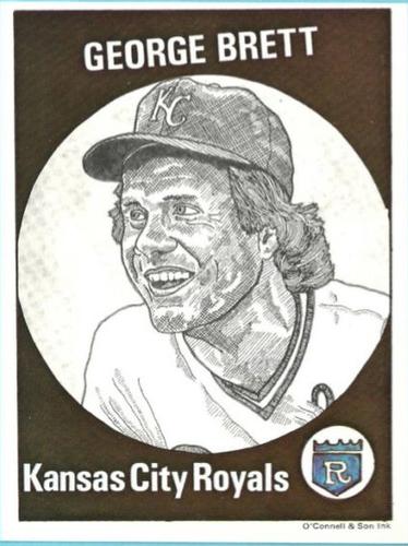1983 O'Connell and Son Baseball Greats #4 George Brett  Front