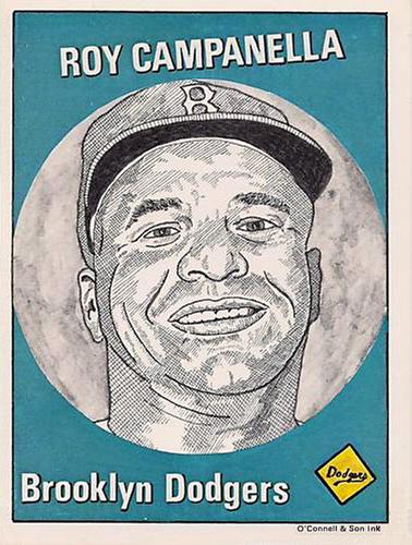 1983 O'Connell and Son Baseball Greats #5 Roy Campanella  Front