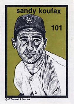 1984-89 O'Connell and Son Ink #101 Sandy Koufax Front