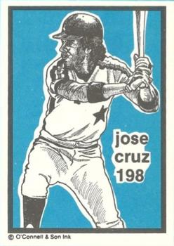 1984-89 O'Connell and Son Ink #198 Jose Cruz Front