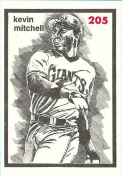 1984-89 O'Connell and Son Ink #205 Kevin Mitchell Front