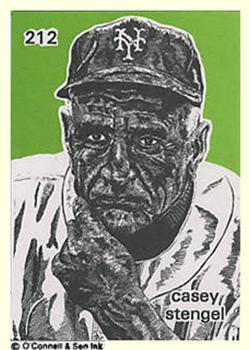 1984-89 O'Connell and Son Ink #212 Casey Stengel Front
